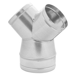 Trójnik portki wentylacyjny redukcyjny 160/2x140 mm połączenie z rurami Spiro